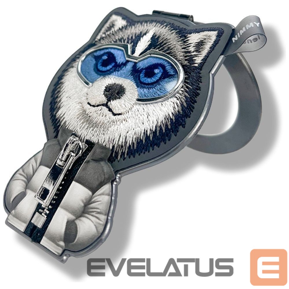 Citas preces Nimmy Nimmy Cool&Cute 2.0 Wolf Magnetic Pendant - Black