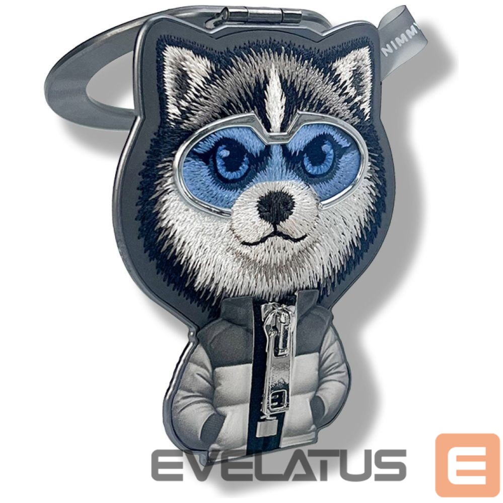 Citas preces Nimmy Nimmy Cool&Cute 2.0 Wolf Magnetic Pendant - Black