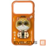 Citas preces Nimmy  Nimmy Cool&Cute 2.0 Cat Case for iPhone 17 Pro with Magnetic Hanger - Orange 