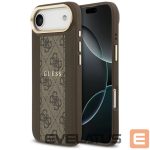 Citas preces Guess  Guess 4G Stripe MagSafe case for iPhone Air - brown 