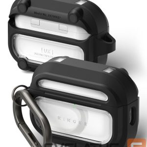 Citas preces Ringke  Ringke UX Magnetic Case for AirPods Pro 3 - Black and Clear 