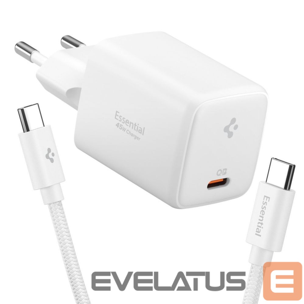 Citas preces Spigen Spigen EE451EU Essential USB-C 45W Wall Charger - White