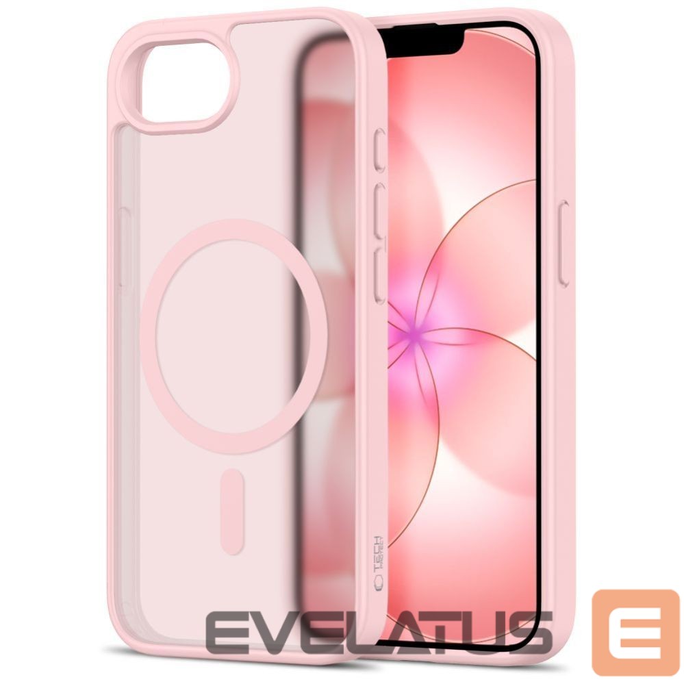 Citas preces Tech-Protect Tech-Protect BasicMag MagSafe Case for iPhone 16e / 17e - Matte Pink