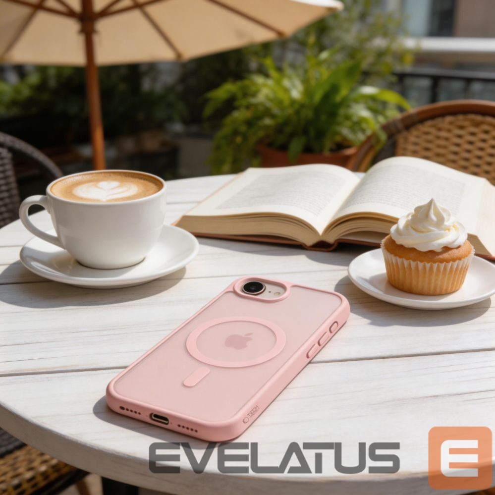 Citas preces Tech-Protect Tech-Protect BasicMag MagSafe Case for iPhone 16e / 17e - Matte Pink