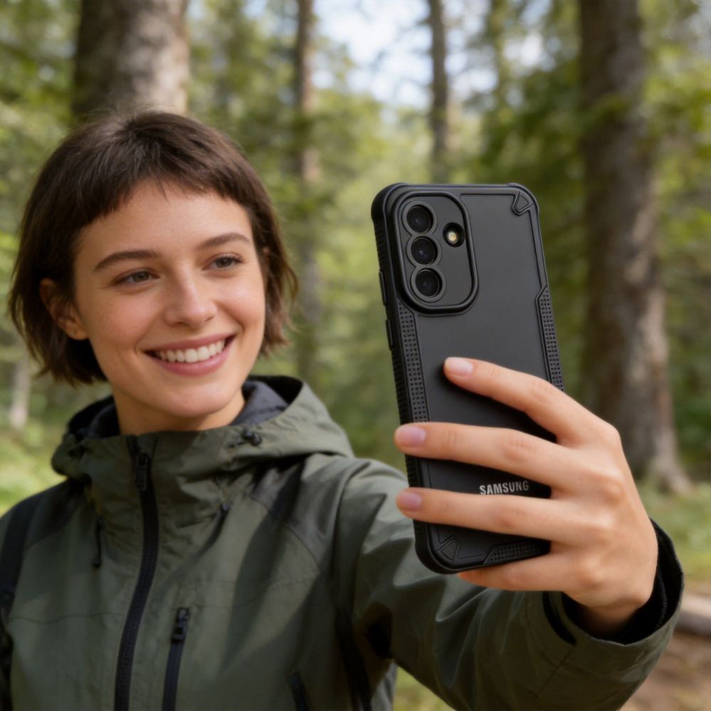Citas preces Tech-Protect Tech-Protect Rugged Shield Case for Samsung Galaxy A37 5G - Translucent Black