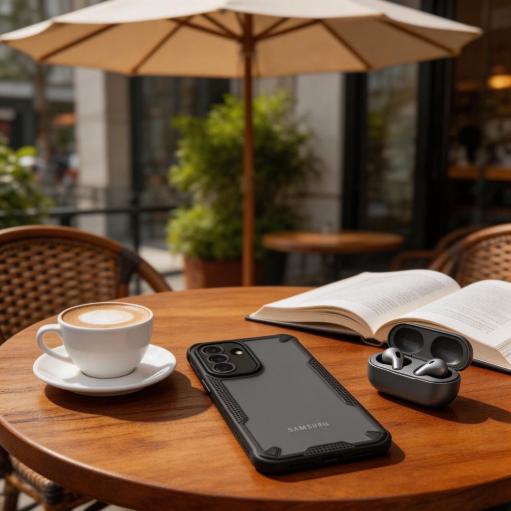 Citas preces Tech-Protect Tech-Protect Rugged Shield Case for Samsung Galaxy A37 5G - Translucent Black