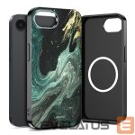 Citas preces Tech-Protect  Tech-Protect Lamano MagSafe Case for iPhone 16e / 17e - Black and Green 