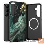 Citas preces Tech-Protect  Tech-Protect Lamano MagSafe Case for Samsung Galaxy A57 5G - Black and Green 