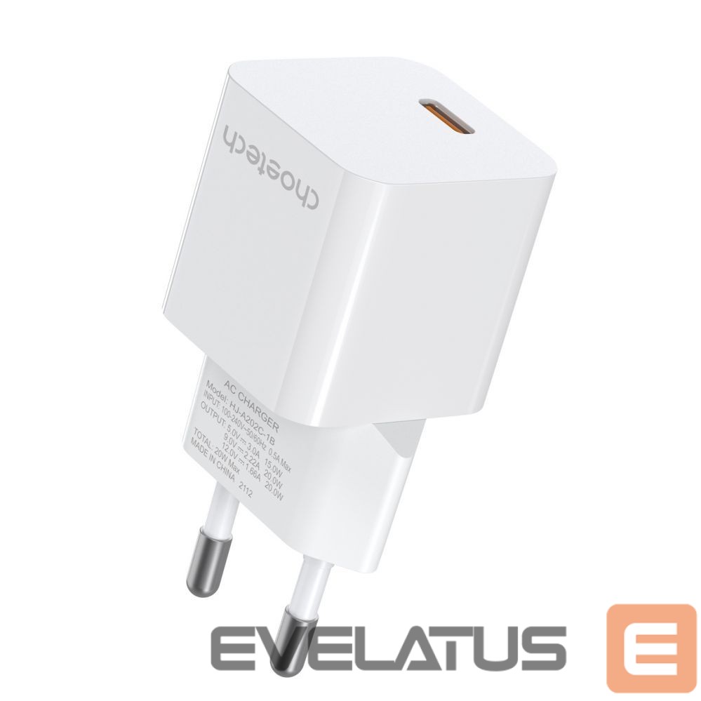 Kabelis Choetech Choetech charger 20W USB Type C (PD5010)