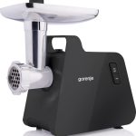 Gaļas mašīnā GORENJE  Meat grinder | MG2001SB | Black/Stainless Steel | 2000 W | Number of speeds 1 | Throughput (kg/min) 2.6 