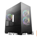 Datoru korpusi Deepcool  CG380 3F MIDI TOWER CASE, Black 