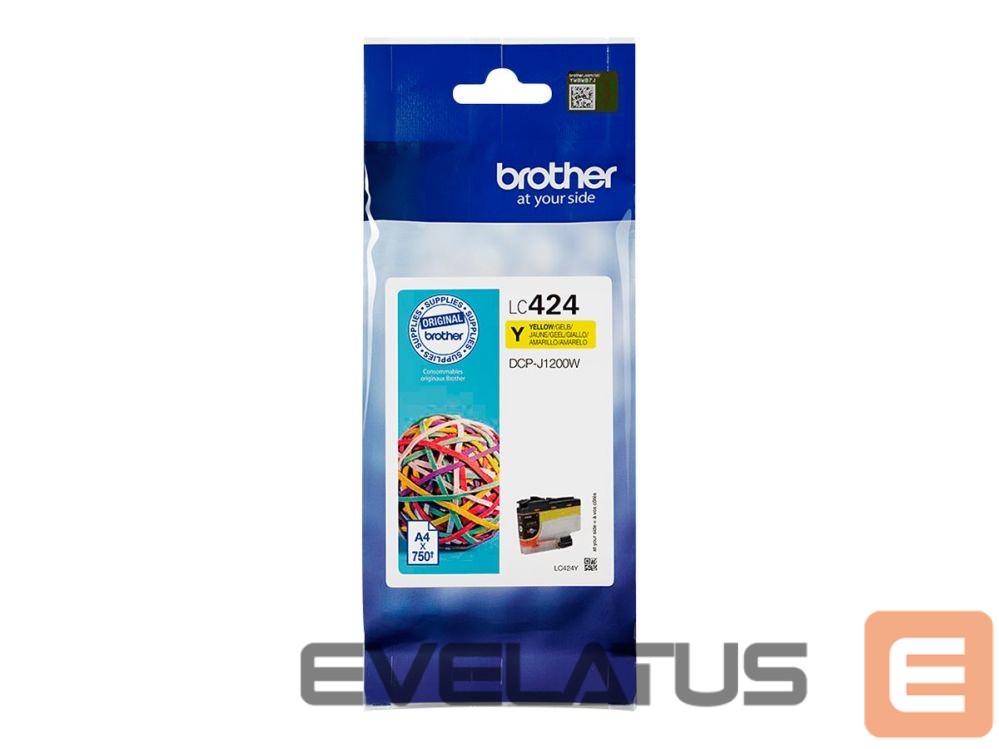 Aksesuāri un izejmateriāli Brother LC-424Y | Ink Cartridge | Yellow