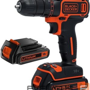 Makšķerēšanas preces Black & Decker  Cordless Drill | BDCDC18B-QW | 18 V | 2x 1.5 Ah | Li-Ion 