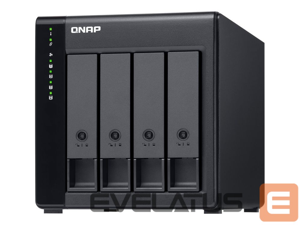 Zibatmiņa QNAP High-performance Desktop SATA 6Gbps JBOD Storage Enclosure | TL-D400S | Black