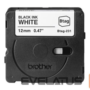 Aksesuāri un izejmateriāli Brother  BTAG-231 | Black on White | Btag 