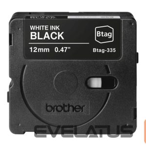 Aksesuāri un izejmateriāli Brother  BTAG-335 | White on Black | Btag 