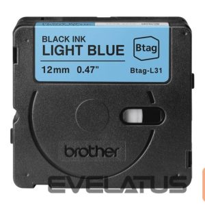 Aksesuāri un izejmateriāli Brother  BTAG-L31 | Black on Light Blue | Btag 