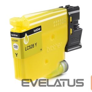 Aksesuāri un izejmateriāli Brother  LC528Y Yellow High Yield Inkjet Cartridge | 