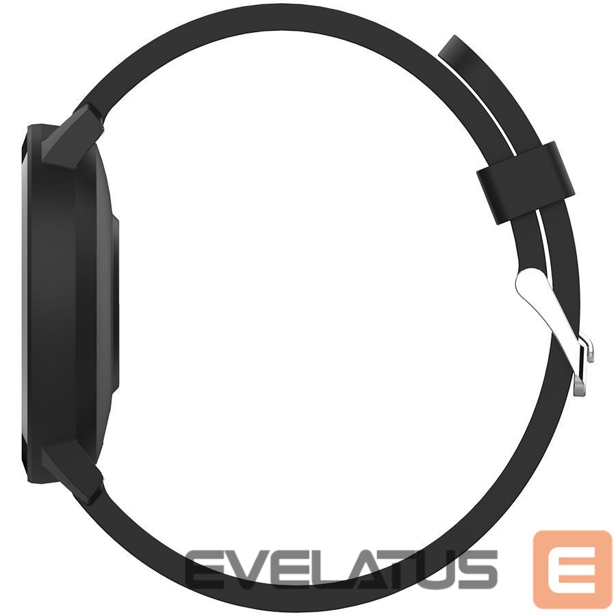 Viedpulksteni Canyon CANYON Lollypop SW-63, Smart watch, 1.3inches IPS full touch screen, Round watch, IP68 waterproof, multi-sport mode, BT5.0, compatibility with iOS and android, black, Host: 25.2*42.5*10.7mm, Strap: 20*250mm, 45g