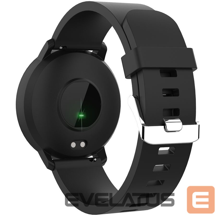 Viedpulksteni Canyon CANYON Lollypop SW-63, Smart watch, 1.3inches IPS full touch screen, Round watch, IP68 waterproof, multi-sport mode, BT5.0, compatibility with iOS and android, black, Host: 25.2*42.5*10.7mm, Strap: 20*250mm, 45g