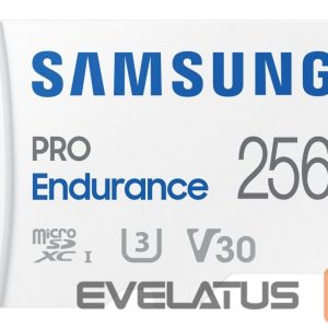 Zibatmiņa Samsung  Samsung Pro Endurance MicroSD 256GB White