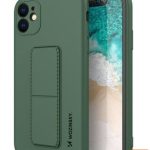 Aizmugurējais vāciņš Wozinsky Apple Kickstand Case flexible silicone  iPhone 11 Dark Green