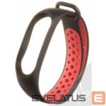 Siksniņa Tactical Xiaomi Mi Band 3/4 Double Silicone Black Red