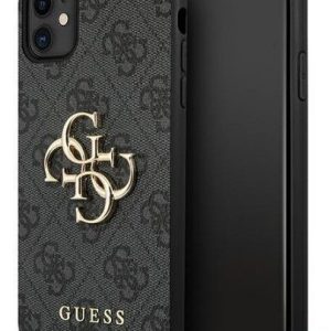Aizmugurējais vāciņš Guess Apple iPhone 11 6.1 / Xr hardcase 4G Big Metal Logo Black