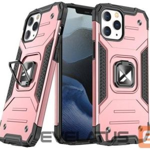 Aizmugurējais vāciņš Wozinsky Apple iPhone 13 Pro Ring Armor Case Kickstand Tough Rugged Pink