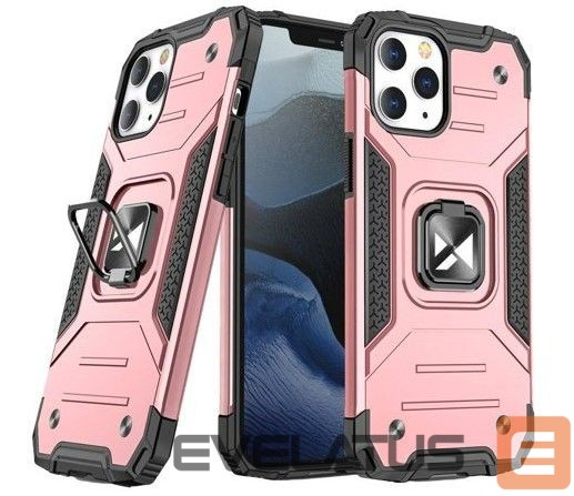 Aizmugurējais vāciņš Wozinsky Apple iPhone 13 Pro Ring Armor Case Kickstand Tough Rugged Pink