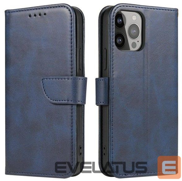 Atveramie maciņi iLike Samsung Galaxy A34 5G cover with flip wallet stand Blue