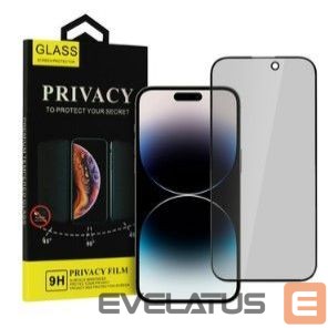 Aizsargstikls iLike Apple IPHONE 15 PRO TEMPERED PRIVACY GLASS Black