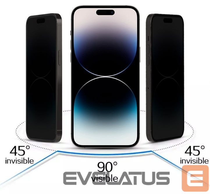 Aizsargstikls iLike Apple IPHONE 15 PRO TEMPERED PRIVACY GLASS Black