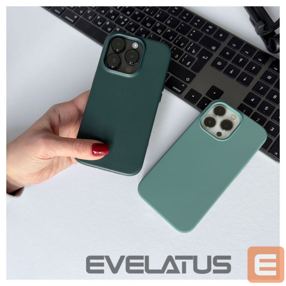 Aizmugurējais vāciņš Evelatus Apple iPhone 13 Pro Premium Soft TouchSilicone Case Pine Green