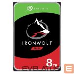 Cietais disks HDD SeaGate  HDD||IronWolf|8TB|SATA 3.0|256 MB|7200 rpm|Discs/Heads 5/10|3,5"|ST8000VN004 