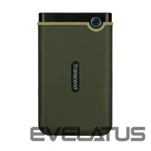 Cietais disks HDD Transcend  External HDD||StoreJet|1TB|USB 3.1|Colour Green|TS1TSJ25M3G 