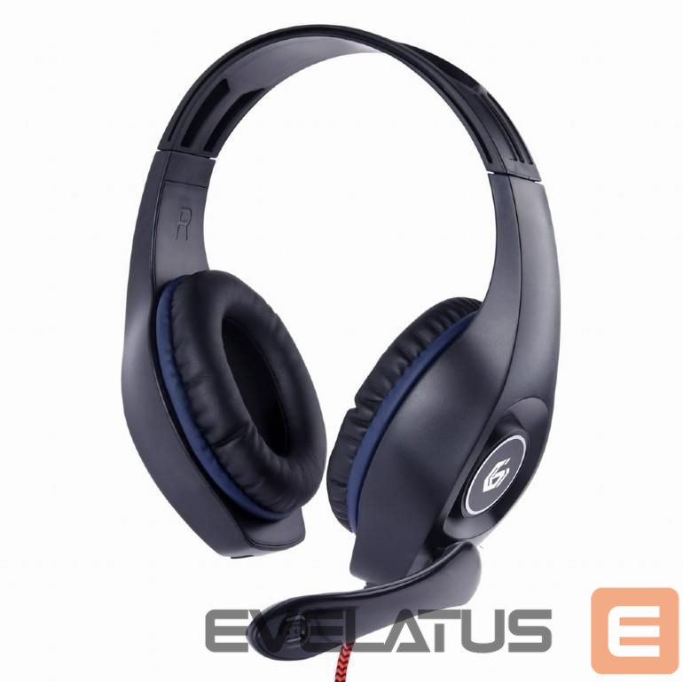 Vadu austiņas Gembird HEADSET GAMING/BLUE/BLACK GHS-05-B