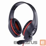 Vadu austiņas Gembird  HEADSET GAMING/RED/BLACK GHS-05-R 