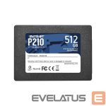 Cietais disks SSD Patriot  SSD||P210|512GB|SATA 3.0|Write speed 430 MBytes/sec|Read speed 520 MBytes/sec|2,5"|TBW 240 TB|P210S512G25 