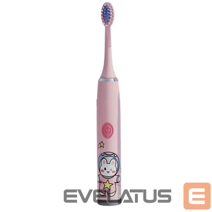 Zobu birste Kiddyz T1 Electric Sonic Toothbrush Kids 3 to 12 Years USB rechargeable (1 extra head) Pink