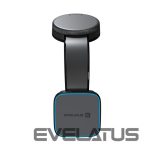 Auto lādētāji Evelatus  MagSafe Qi wireless charging magnetic bendable 360 Swivel suction cup mount (for Car dashboard/Car windscreen) Black