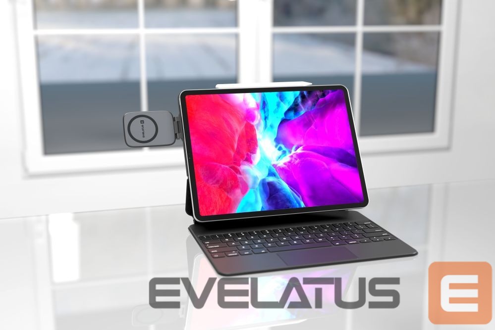 Universāls turētājs (Popsocket) Evelatus MagSafe NON-Qi magnet mount (for Car Screen/dashboard, laptop, tablet, monitor) Black