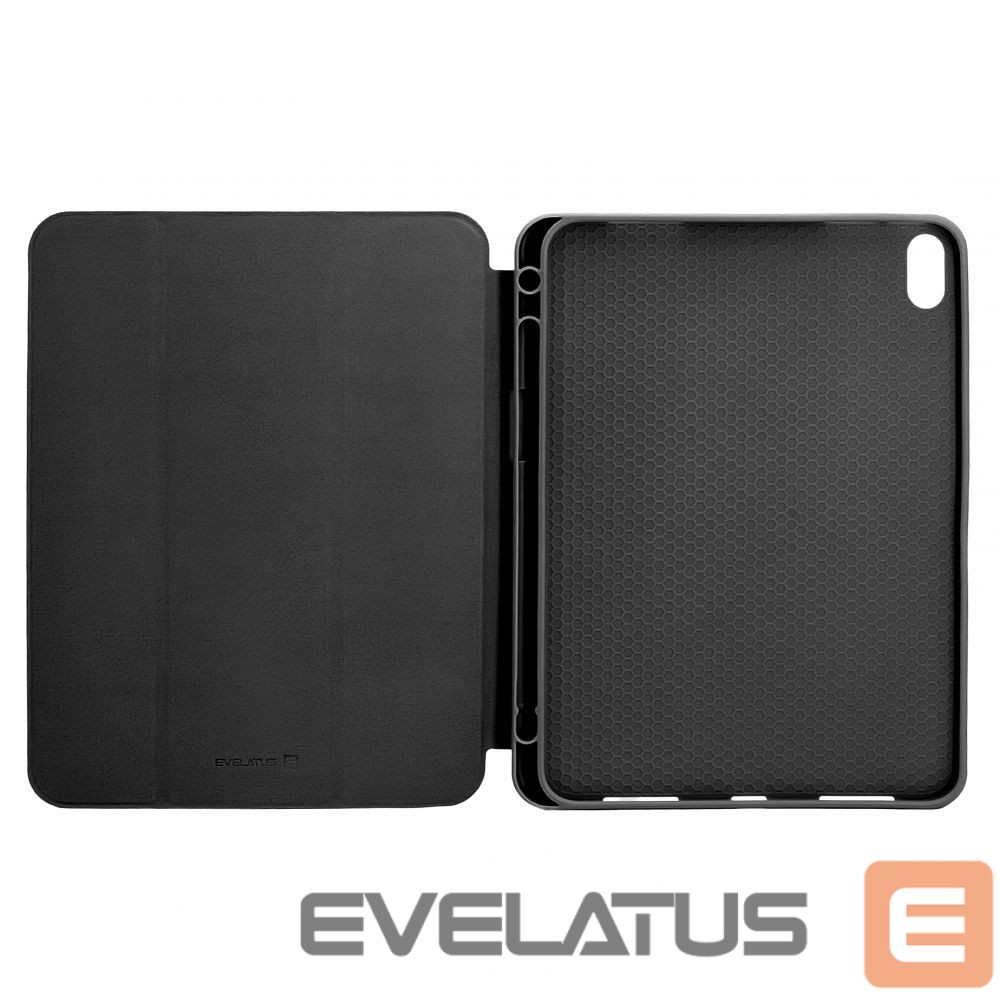 Maciņš grāmata Evelatus iPad Air 10.9 Tablet case with imitate microfiber inside Black