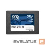Cietais disks SSD Patriot  SSD||P220|256GB|SATA|Write speed 490 MBytes/sec|Read speed 550 MBytes/sec|2,5"|TBW 120 TB|P220S256G25 