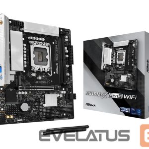 Pamatplate Intel procesorsiem Asrock  Mainboard||LGA 1851 (Socket V1)|RAM DDR5-SDRAM|2xSlots|H810M-XGEN5WIFI 
