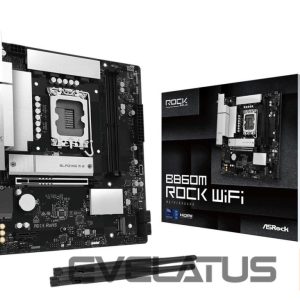 Pamatplate Intel procesorsiem Asrock  Mainboard||Intel B860|LGA 1851 (Socket V1)|micro ATX|RAM DDR5-SDRAM|2xSlots|Wi-Fi Yes|Bluetooth Yes|1xNumber of M.2 (M) slots|B860MROCKWIFI 