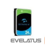 Cietais disks HDD SeaGate  HDD||SkyHawk AI|24TB|SATA 3.0|256 MB|7200 rpm|Discs/Heads 10/20|3,5"|ST24000VE002 
