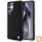 Citas preces BMW  BMW Leather Big Wordmark Case for Samsung Galaxy S25 Ultra - Black 