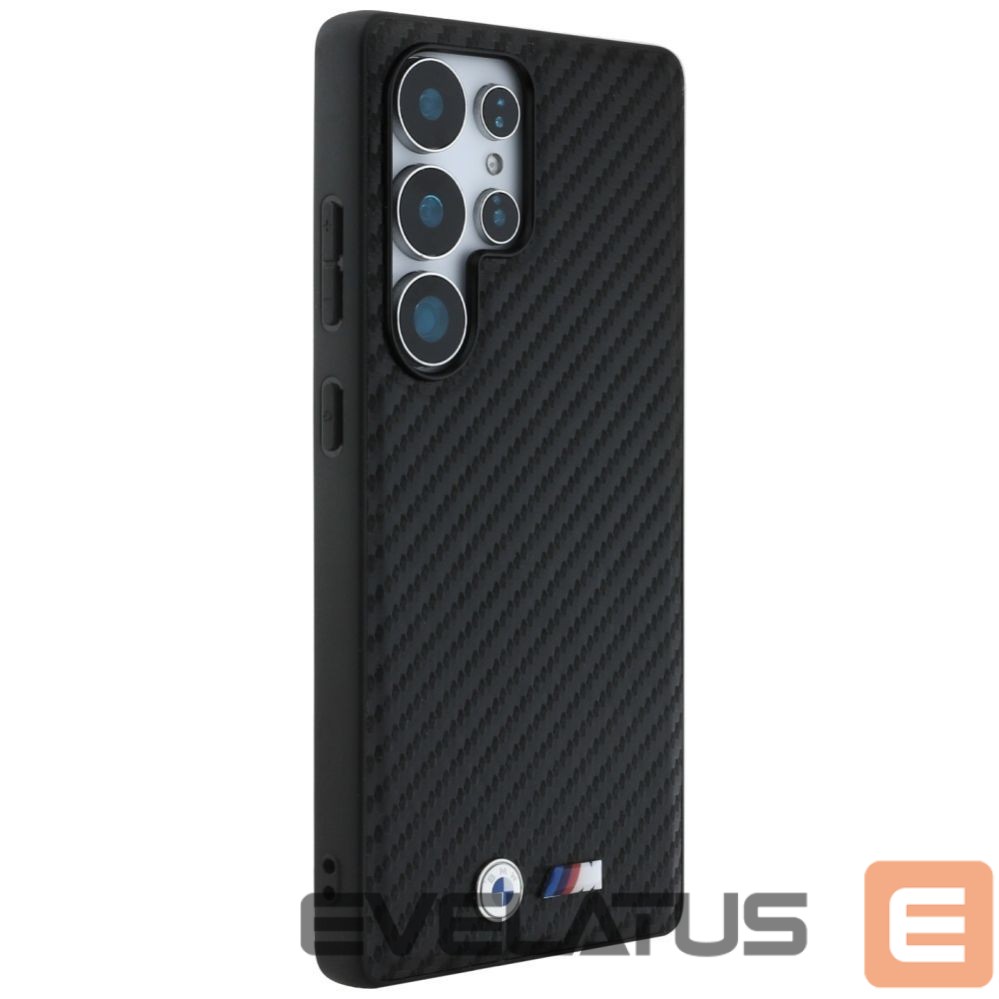 Citas preces BMW BMW Leather Carbon MagSafe Case for Samsung Galaxy S25 Ultra - Black