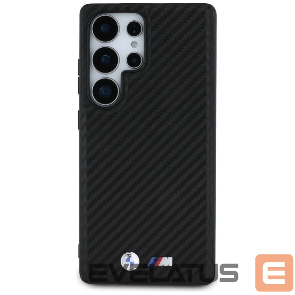 Citas preces BMW BMW Leather Carbon MagSafe Case for Samsung Galaxy S25 Ultra - Black